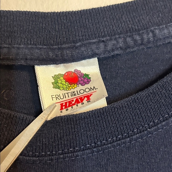 Fruit of the Loom Navy Patriots Football Tee - Picture 2 of 14